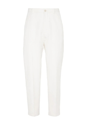 Brunello Cucinelli pressed-crease trousers - White