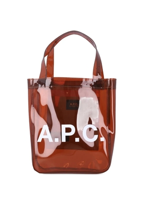 A.P.C. Lou logo tote bag - Brown