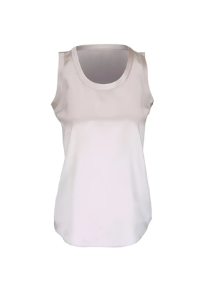 Lafayette 148 sleeveless satin top - White