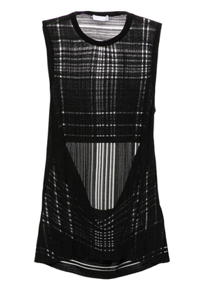 Helmut Lang open-back ribbed tank top - Black
