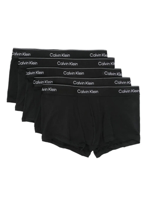 Calvin Klein logo-waistband briefs (pack of five) - Black