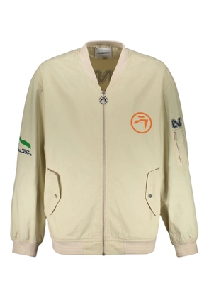 AMBUSH logo-print bomber jacket - Neutrals