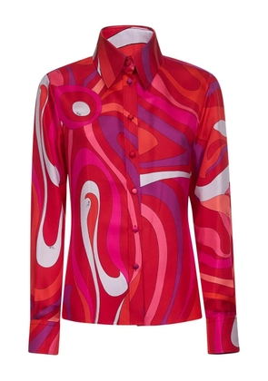 PUCCI Marmo-print shirt - Red