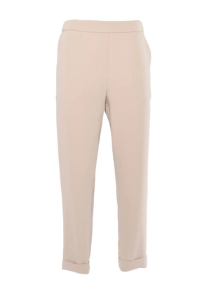 P.A.R.O.S.H. elastic-waistband cuffed trousers - Neutrals