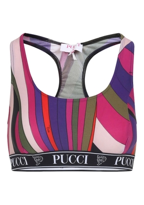 PUCCI racer-back sports bra - Pink