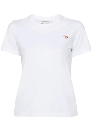 Maison Kitsuné Fox-motif cotton T-shirt - White