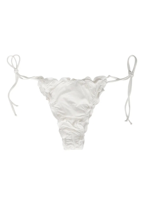 MC2 Saint Barth ruffled-lace swim briefs - White