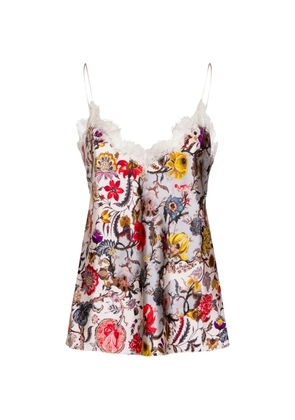 Roberto Cavalli lace floral blouse - Neutrals