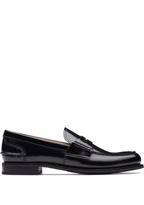 Church's Pembrey W 5 polished fumè loafers - Black