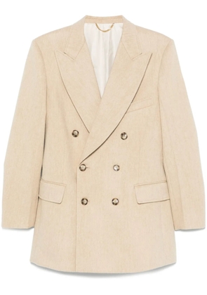 Victoria Beckham peak-lapel blazer - Neutrals