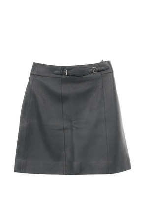 Hermès Pre-Owned 2010s leather skirt - Black