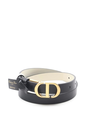 Christian Dior Pre-Owned 2020s 30 Montaigne reversible leather belt - Black