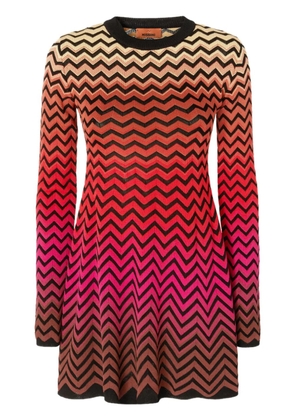 Missoni zigzag mini dress - Pink