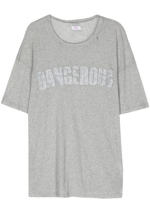 ERL Dangerous cotton T-shirt - Grey