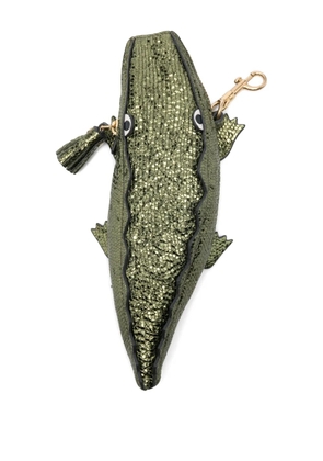Anya Hindmarch crocodile-shape coin pouch - Green