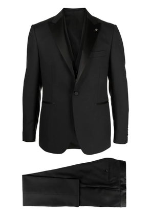 Tagliatore slim-cut three-piece dinner suit - Black