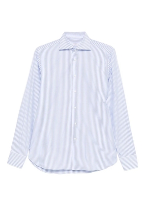 BORRIELLO NAPOLI striped buttoned shirt - Blue