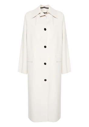 KASSL Editions single-breasted long coat - Neutrals