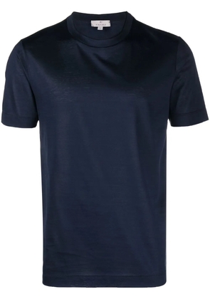 Canali round-neck short-sleeved T-shirt - Blue