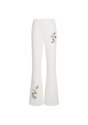 Cinq A Sept Floral Vine Kailyn trousers - White