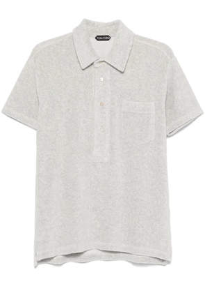 TOM FORD towelling polo shirt - Grey
