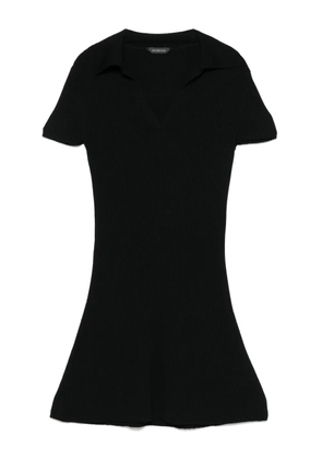 Balenciaga ribbed mini dress - Black