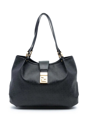 Fendi Pre-Owned 2000-2010 Zucchino Spalmati Chiusura tote bag - Black