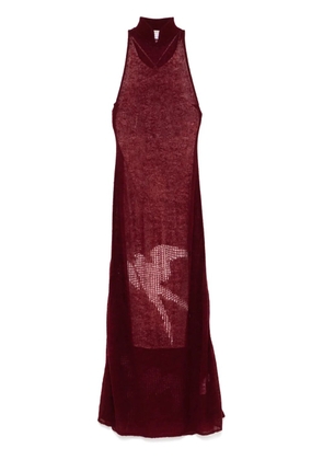 SAMUEL GUÌ YANG knitted dress - Purple