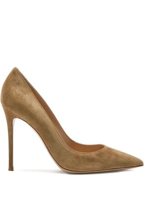 Gianvito Rossi 105mm Gianvito suede pumps - Brown