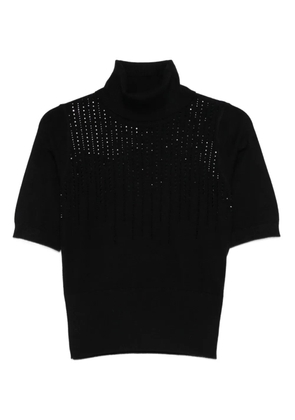 Seventy rhinestone-embellished T-shirt - Black