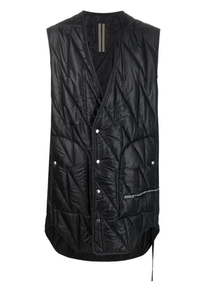 Rick Owens DRKSHDW quilted mid-length gilet - Black