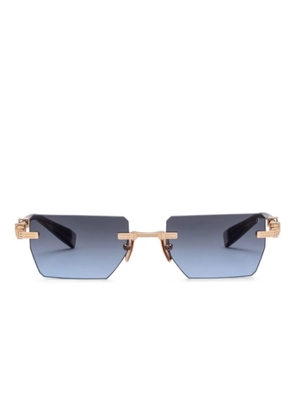 Balmain Eyewear rectangle-frame sunglasses - Blue