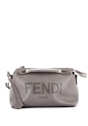 Fendi Pre-Owned Logo By The Way Satchel Embossed Leather Medium shoulder bag - Grey