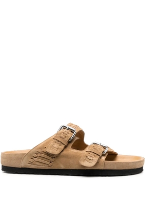 ISABEL MARANT Lennyo leather sandals - Brown