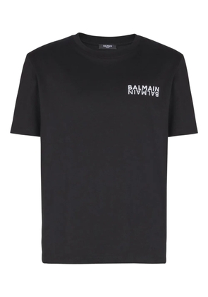 Balmain logo-print T-shirt - Black
