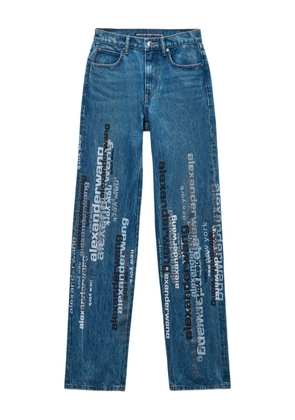 Alexander Wang logo-print jeans - Blue