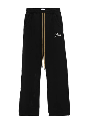 RHUDE logo-embroidered track pants - Black