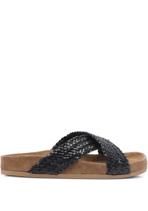 DRAGON DIFFUSION leather sandals - Black