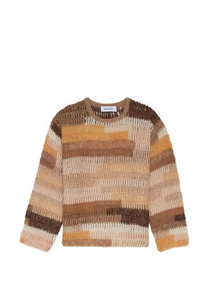 Études Studio patchwork knitwear - Neutrals