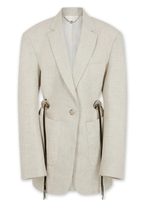 Rabanne mottled wool blazer - Neutrals