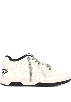 Off-White logo-detail leather sneakers