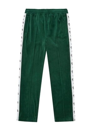 Billionaire velvet side-stripe pants - Green
