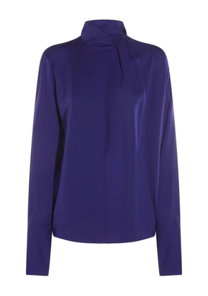 TOM FORD high-neck blouse - Blue