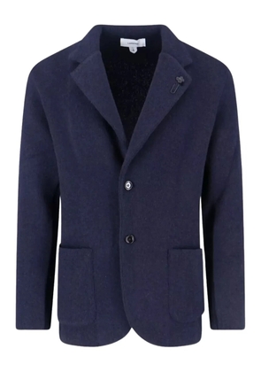 Lardini single-breasted cashmere blazer - Blue