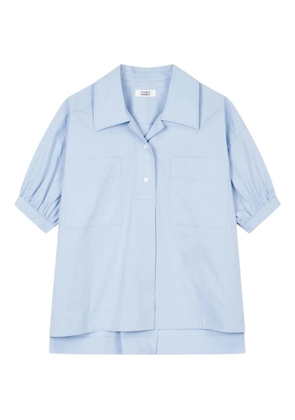 TOMBOY puff-sleeve pocket-detail shirt - Blue