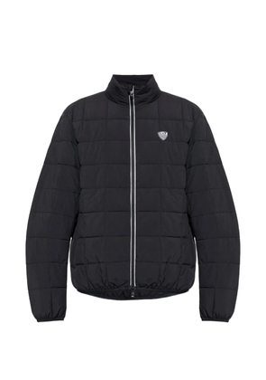 Ea7 Emporio Armani logo-patch quilted jacket - Black