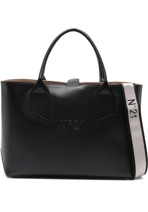 Nº21 logo-embossed tote bag - Black