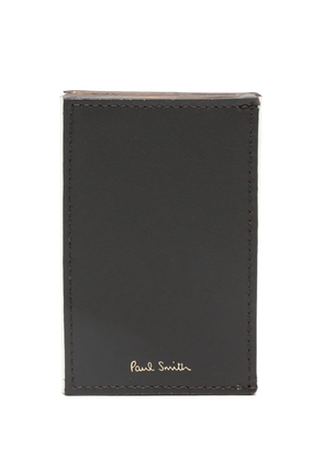 Paul Smith logo-stamp card holder - Brown