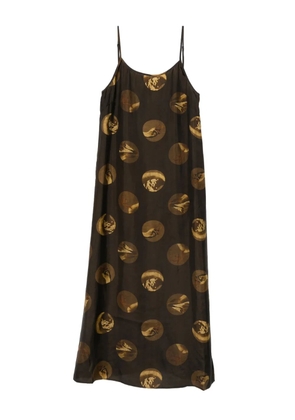 Uma Wang patterned dress - Brown