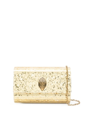 Kurt Geiger London Drench Party Eagle clutch bag - Gold